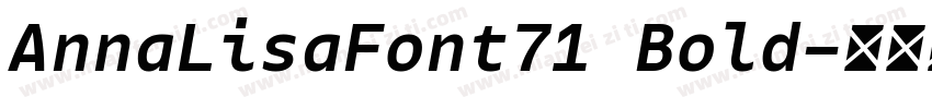 AnnaLisaFont71 Bold字体转换